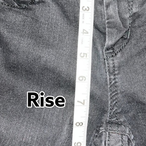Affliction Raquel Low Rise Black Skinny Jeans Beaded Denim Womens Size 25 - Picture 10 of 12